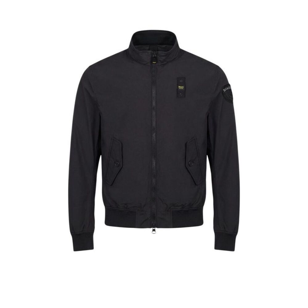 Blauer Black Polyamide Men's Bomber